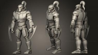 Military figurines fulgore 3d model